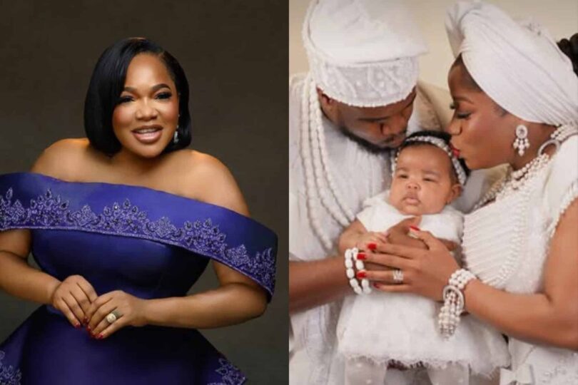 Toyin Abraham at Veekee James daughters dedication