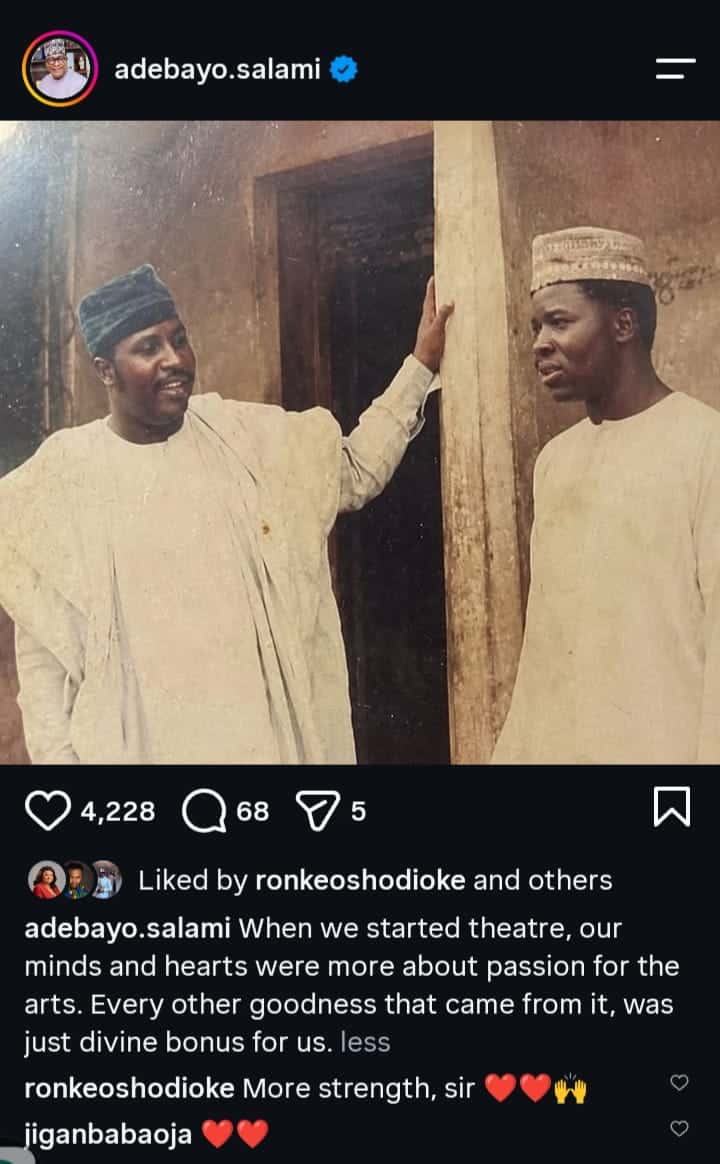 Adebayo Salami and Baba Wande