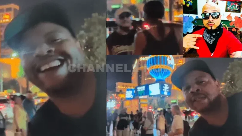 Video shows moments Youtuber Finny Da Legend shot by YouTuber SinCity MannyWise outside Bellagio Fou