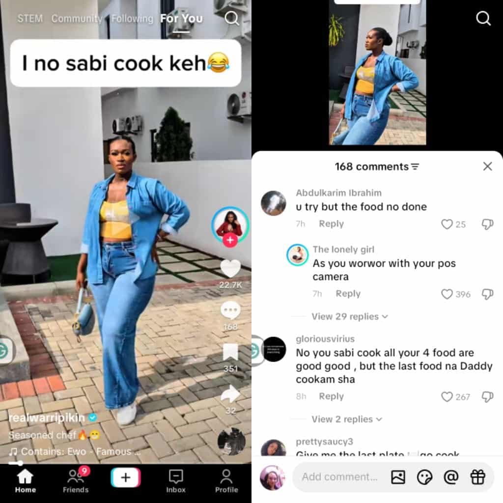 Warri Pikin slams troll over children
