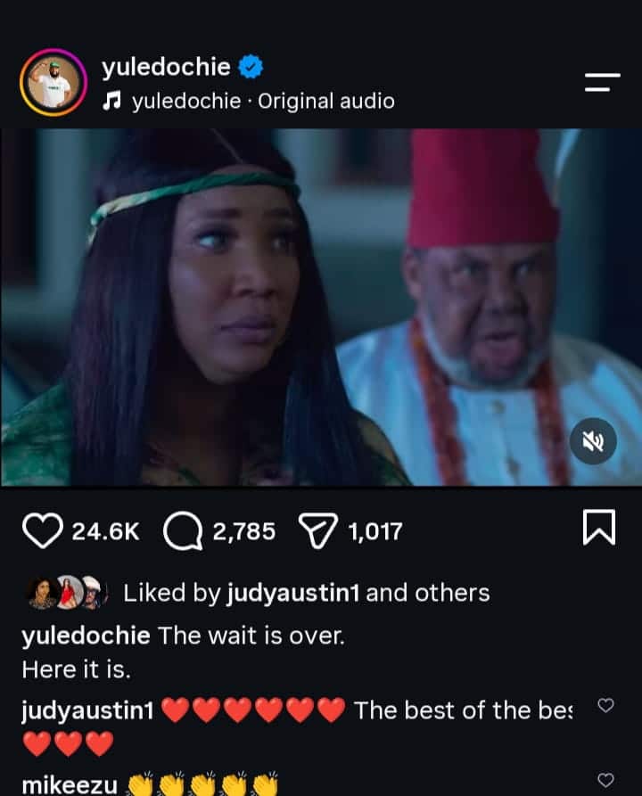 Yul Edochie teases project with Judy and Pete Edochie