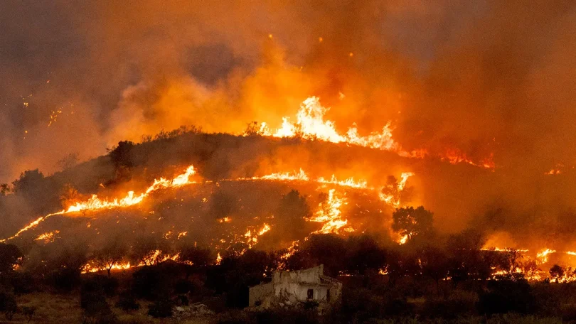 almeria wildfires spain