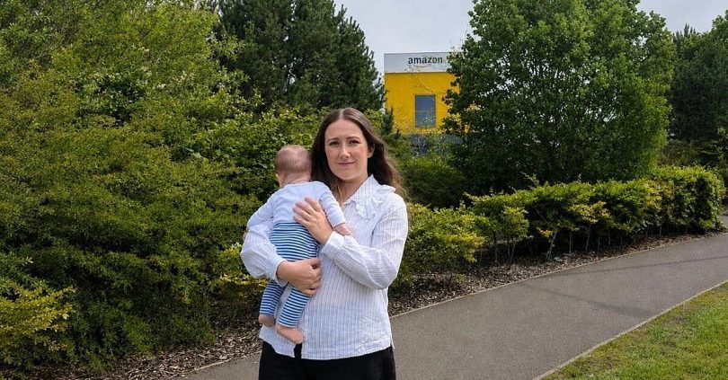 amazon apology after businesswoman not allowed to bring breastfed baby to course