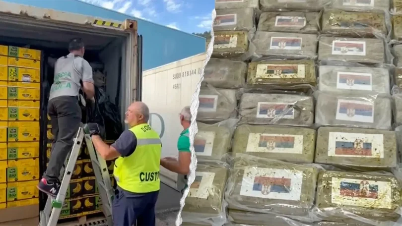 cocaine shipment in bananas italy