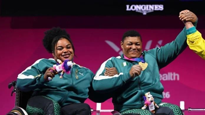 cwg 2026 oluwafemiayo sets record as nigeria surge ahead in para powerlifting ld 696x392 1