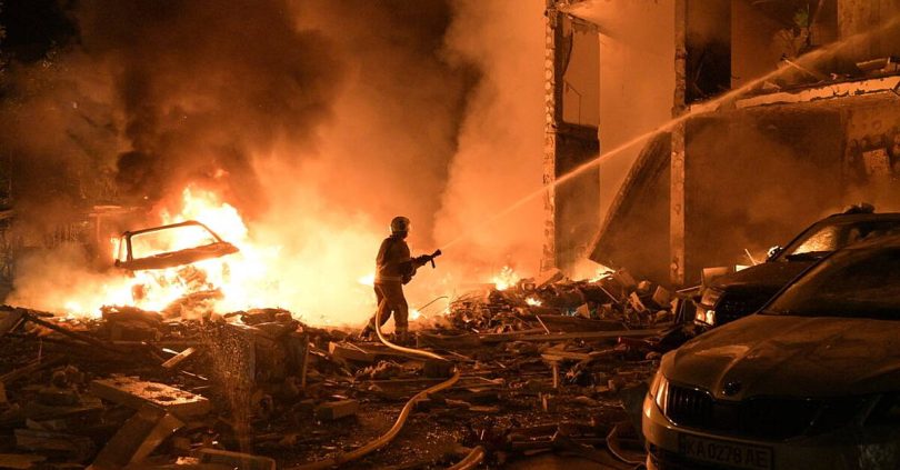 deadly russian missile and drone attack on ukrainian capital kills at least 22