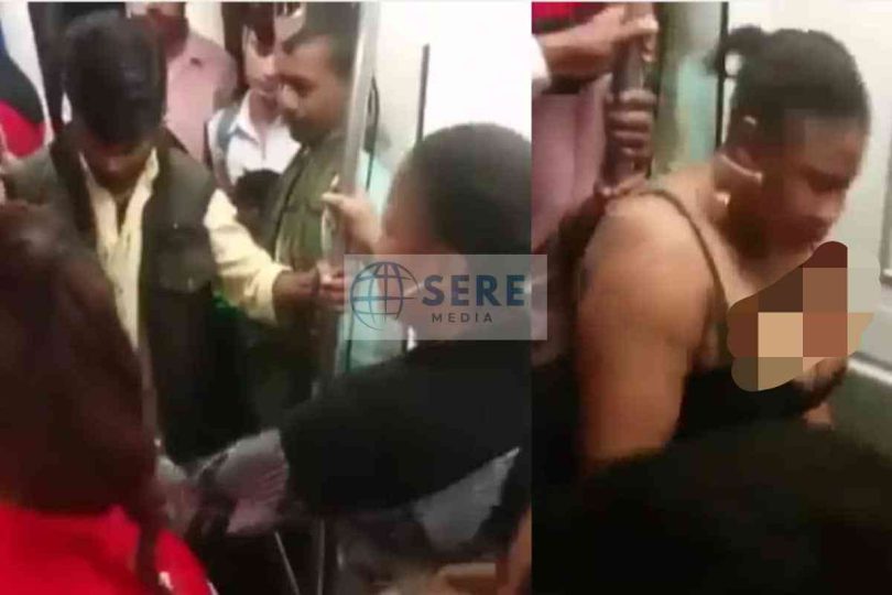 delhi metro woman strips 1
