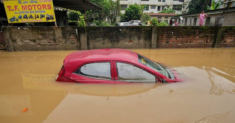 dozens killed and 700 000 displaced in india amid floods after monsoon rain