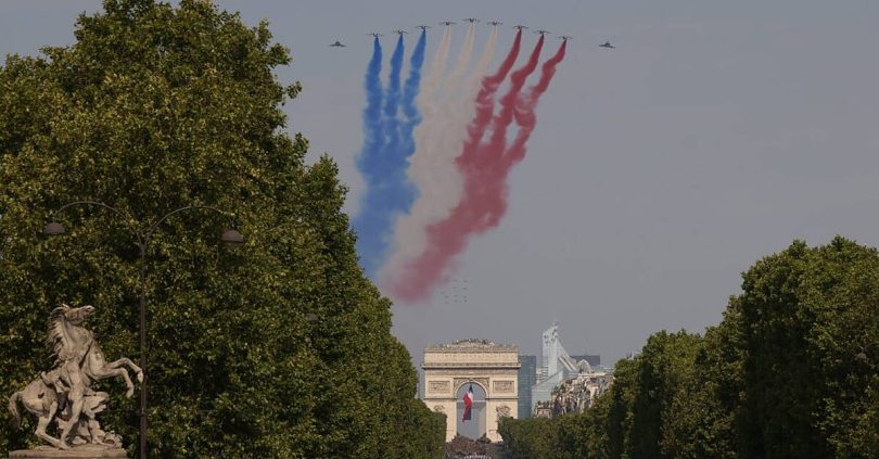 european troops and warplanes join bastille day parade in support of ukraine