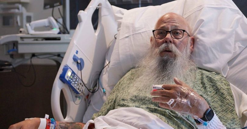 grandfather rammed by bison says hitting the ground was the worst part