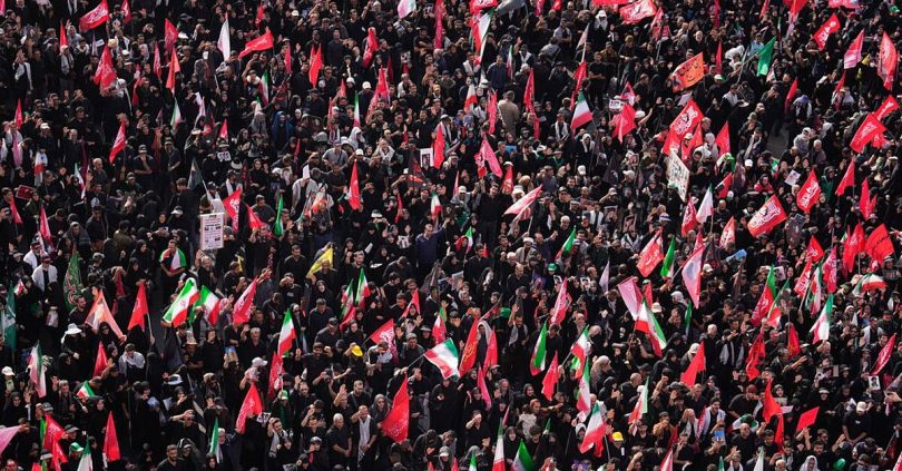 iran begins procession of ayatollah ali khamenei s coffin through tehran