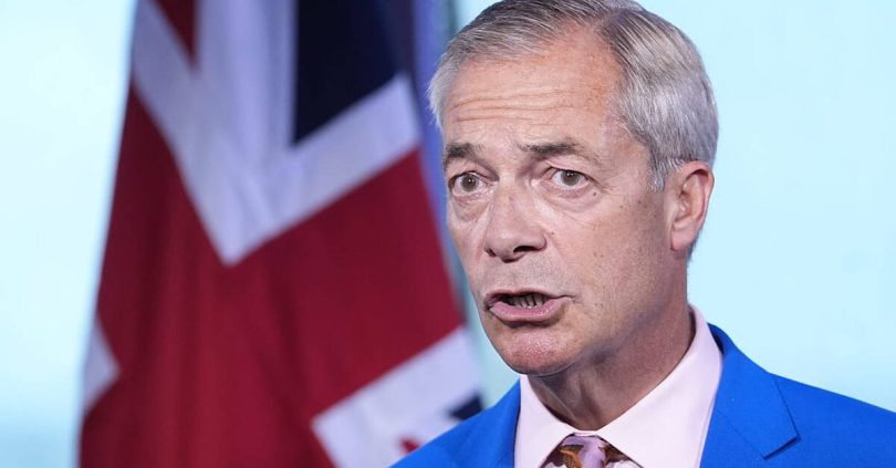man in his 20s arrested over social media post threatening to shoot nigel farage