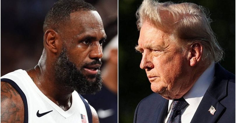 maybe he s a racist donald trump takes swipe at lebron james