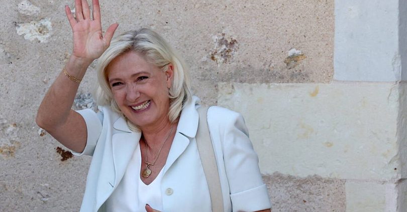 opinion polls see france s le pen winning 2027 election despite guilty verdict