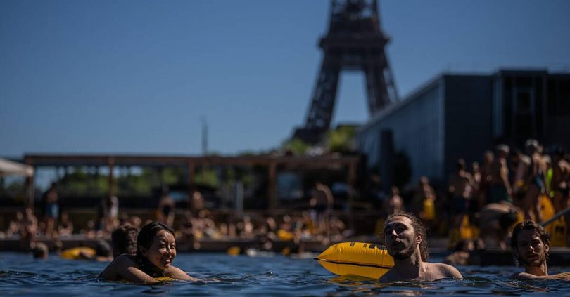 paris summer ritual returns with supervised seine swimming spots