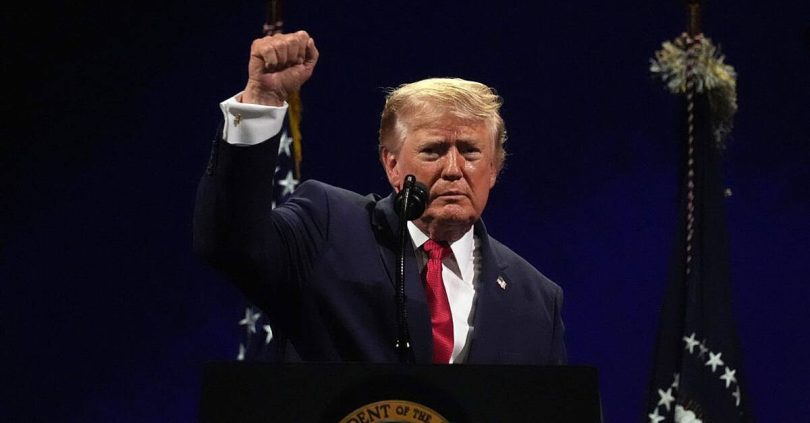 trump mixes patriotism with partisanship as he celebrates 250th anniversary