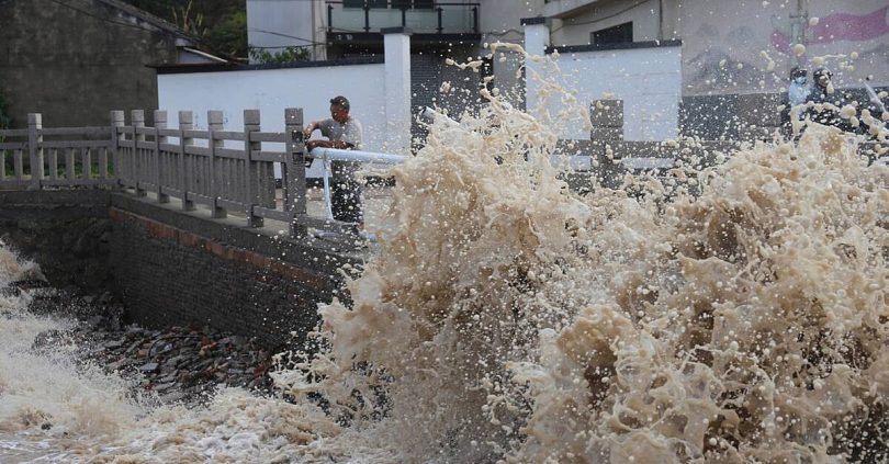 typhoon bavi makes landfall in east china with more than one million evacuated