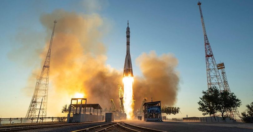 us russian crew arrives at international space station for eight month mission